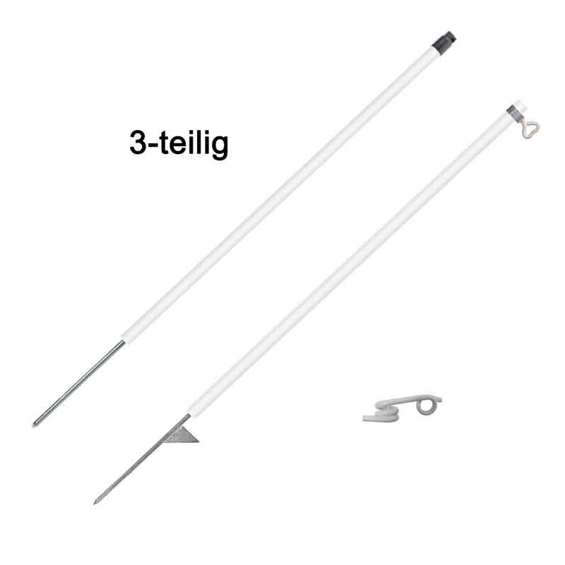 LARS Aufstellpfahl mit Einzelspitze 3-teilig
