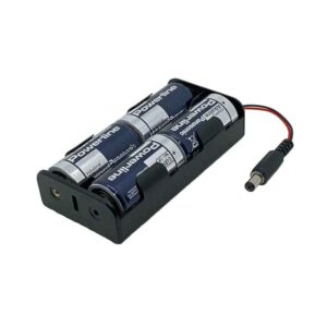 Batterie-Pack BP14, Batteriehalter mit Anschlusskabel und Stecker sowie 4 Batterien