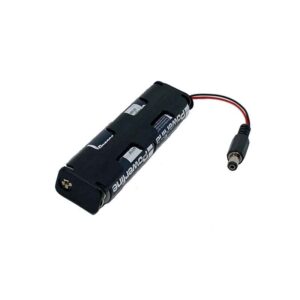 Batterie-Pack BP6, Batteriehalter mit Anschlusskabel und Stecker sowie 4 Batterien