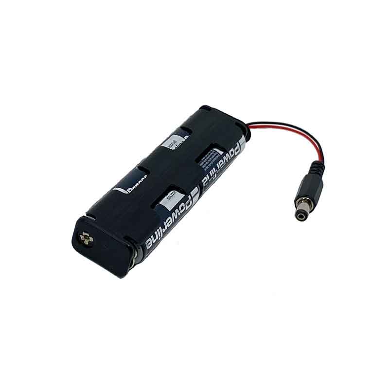 Batterie-Pack BP6, Batteriehalter mit Anschlusskabel und Stecker sowie 4 Batterien